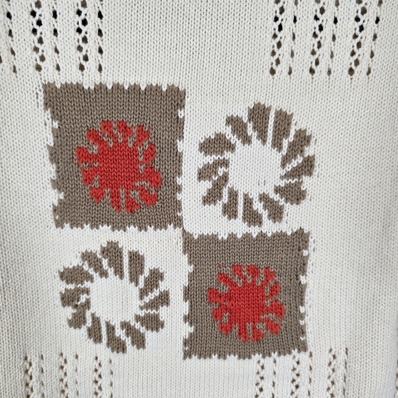 NWT Pacsun Kids' Finn Open Stitch Polo Sweater Size‎ 8 M 100% Cotton Off-white - Picture 7 of 8